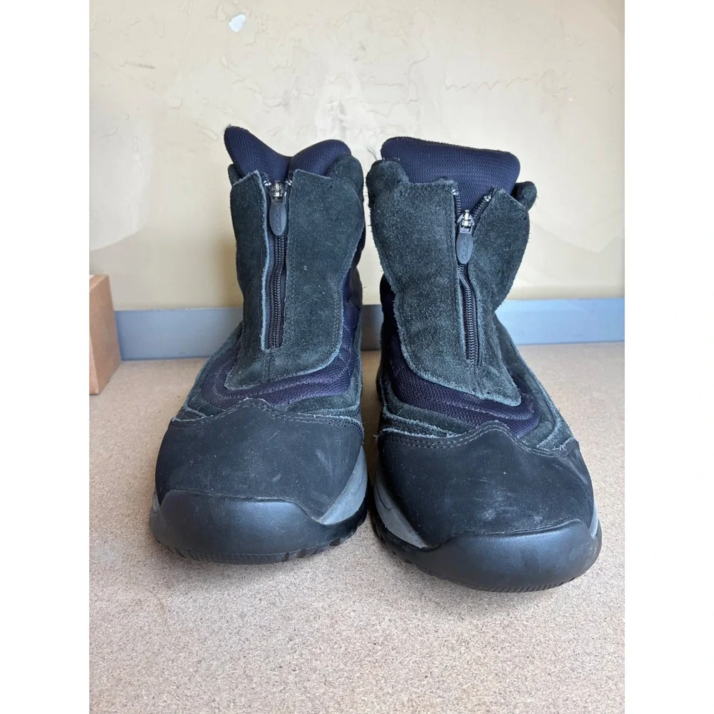 Cabelas Dry-Plus Thinsulate Ultra Winter Boots Mens 10 D Black Suede Zip 84-1107